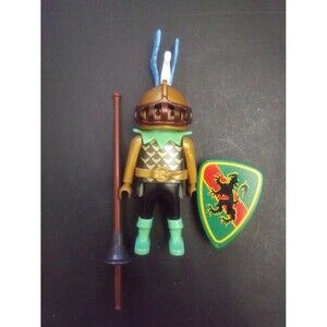 Playmobil Medieval Castle Knight Figure Dragon Green Gold